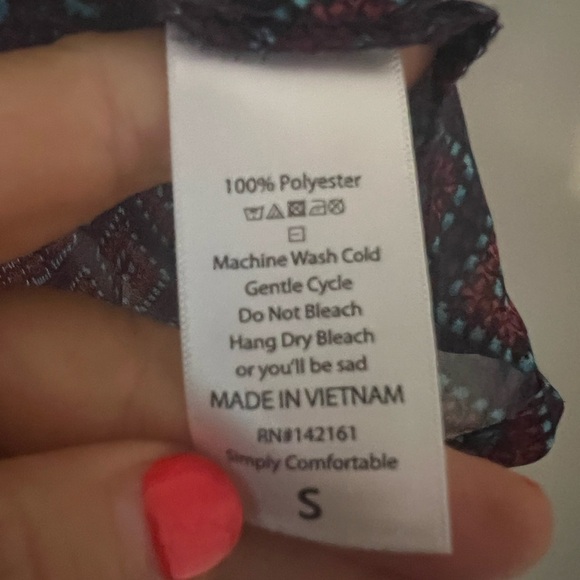 LuLaRoe Multicolor Patterned Kimono size S (SKU-D-132) - Picture 4 of 9